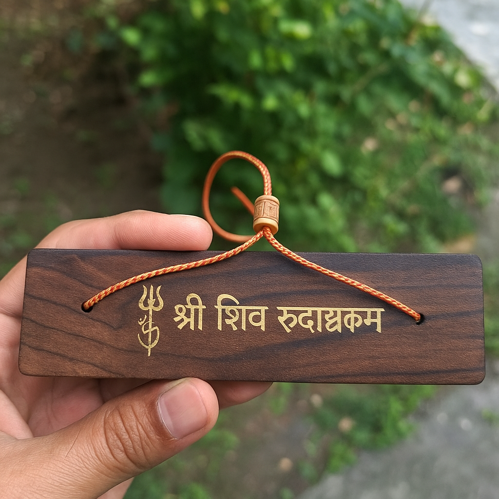 SoilMade Shiv Rudrashtakam Wooden Book- nakshatraone 3