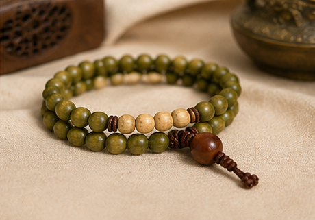 Natural Wooden Bead Bracelet