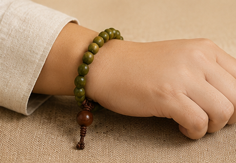 Natural Wooden Bead Bracelet