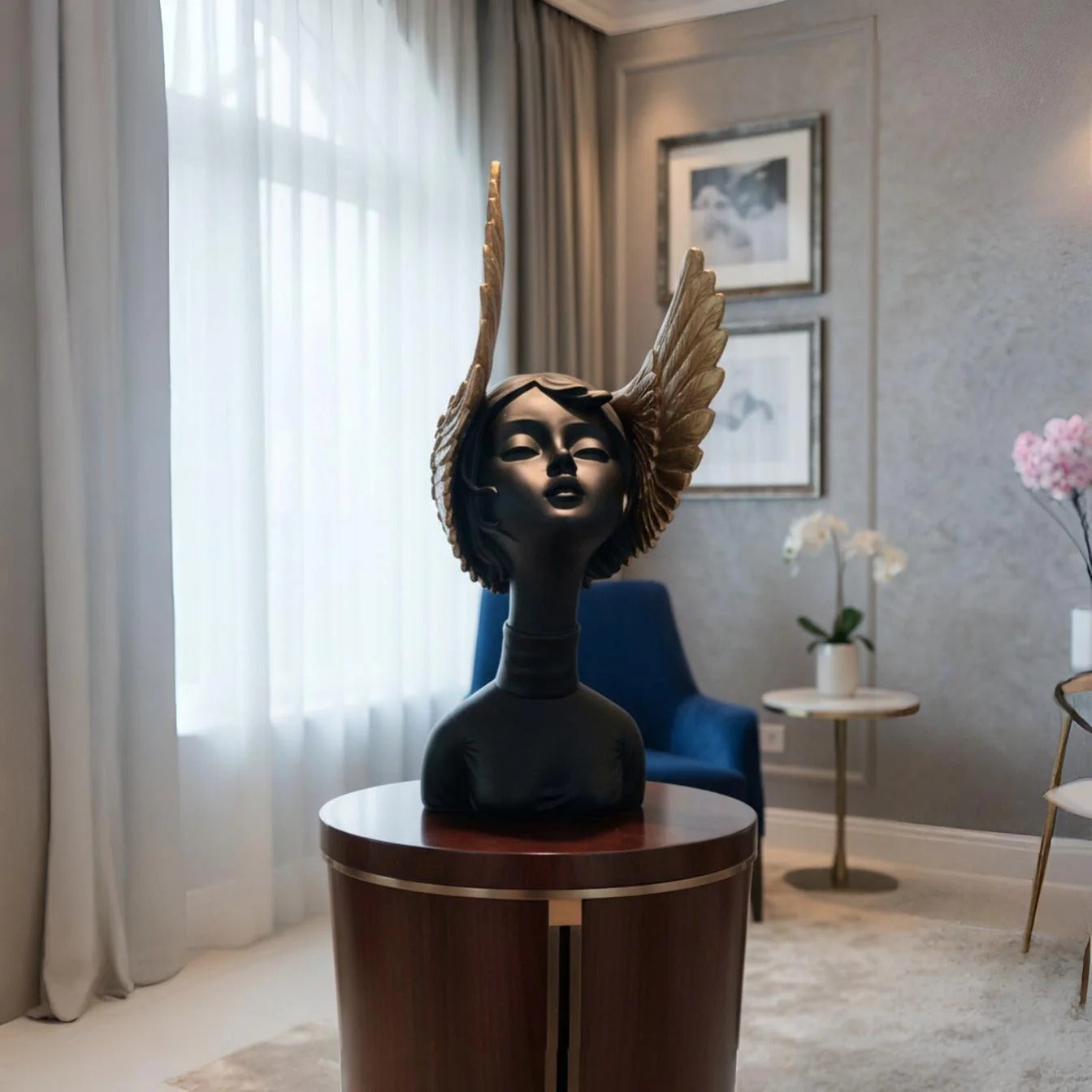 Winged Lady Showpiece Statue