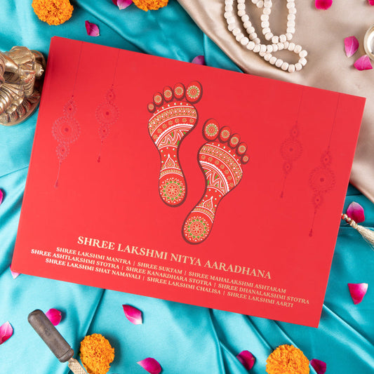 Sacred Hymns of Lakshmi | Shree Lakshmi Nitya Aaradhana A4 Gift Edition | with Shri Suktam, Mahalakshmi Ashtakam, Lakshmi Shatnamavali, Lakshmi Chalisa