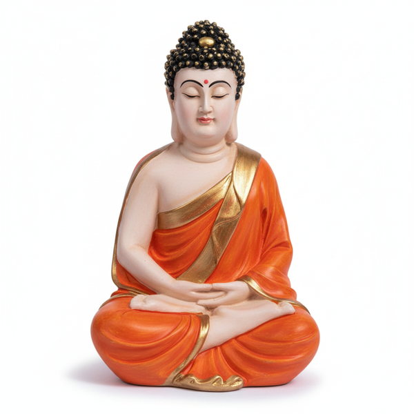 Orange & Gold Buddha Statue