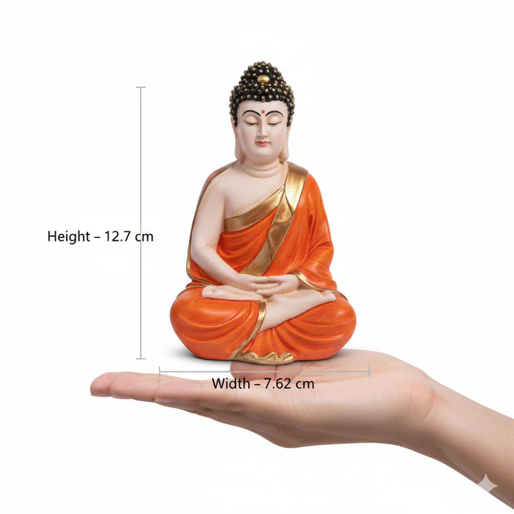 Orange & Gold Buddha Statue