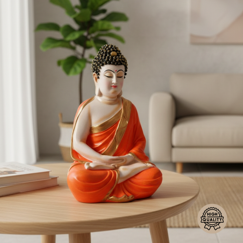 Orange & Gold Buddha Statue