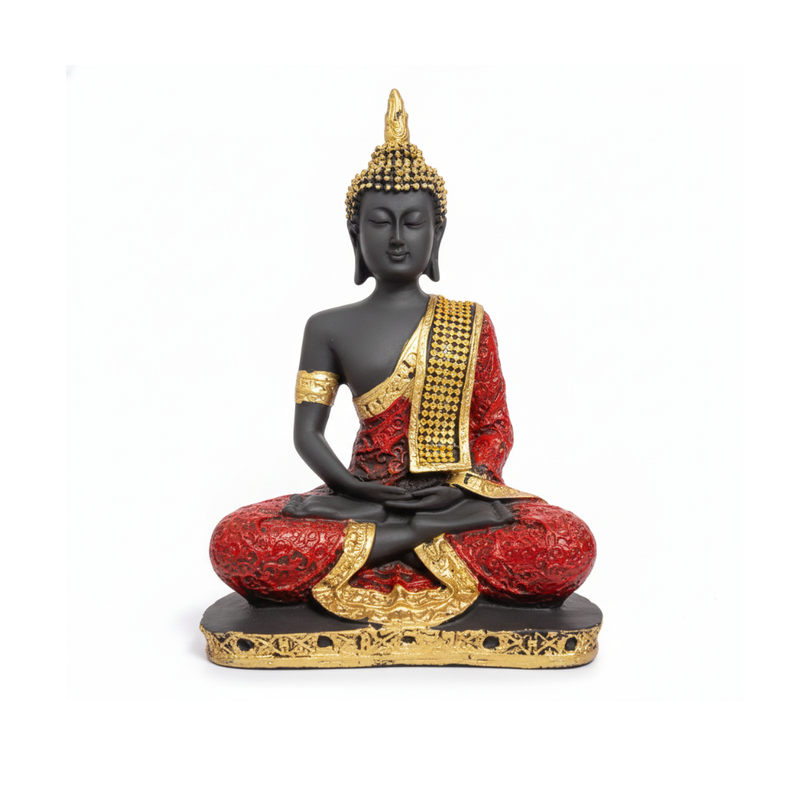 Black & Red Buddha Statue