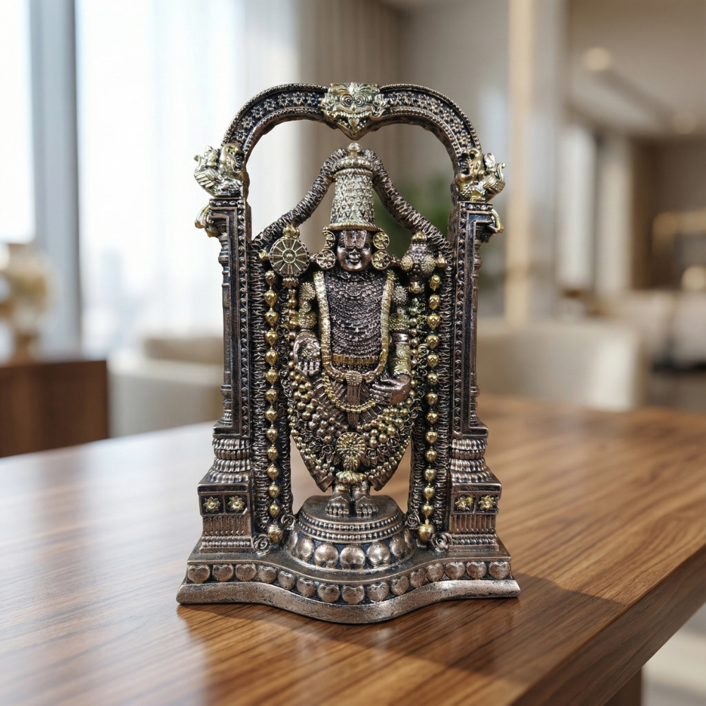 Premium Venkateswara Idol for Home Temple – Handcrafted Tirupati Balaji Brass Murti