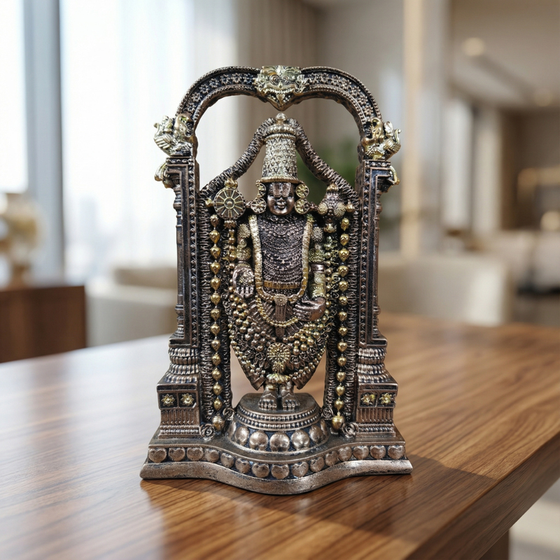 Premium Venkateswara Idol for Home Temple – Handcrafted Tirupati Balaji Brass Murti