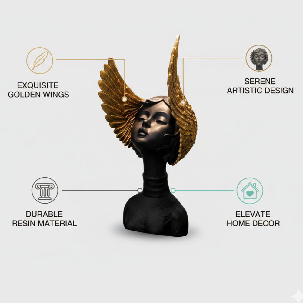 Winged Lady Showpiece Statue